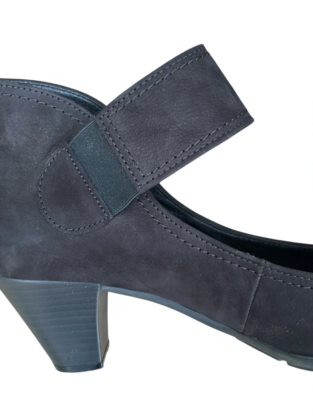 Gabor Hovercraft Women's Black Mary Jane Block Heel Pumps